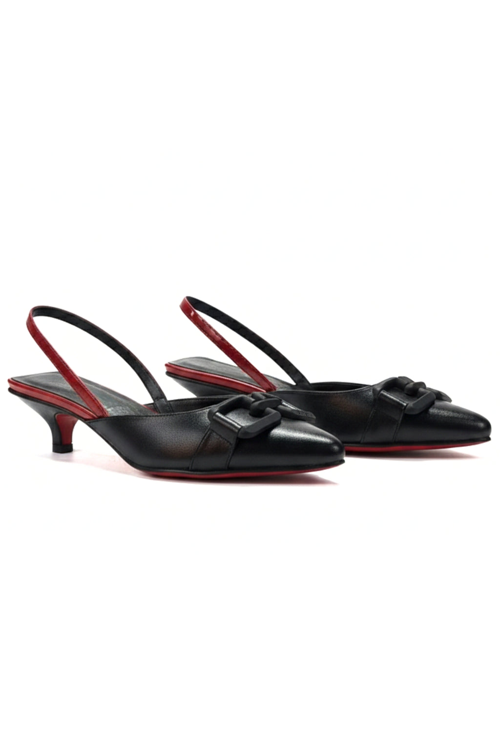 STILETTOS - BLACK & RED
