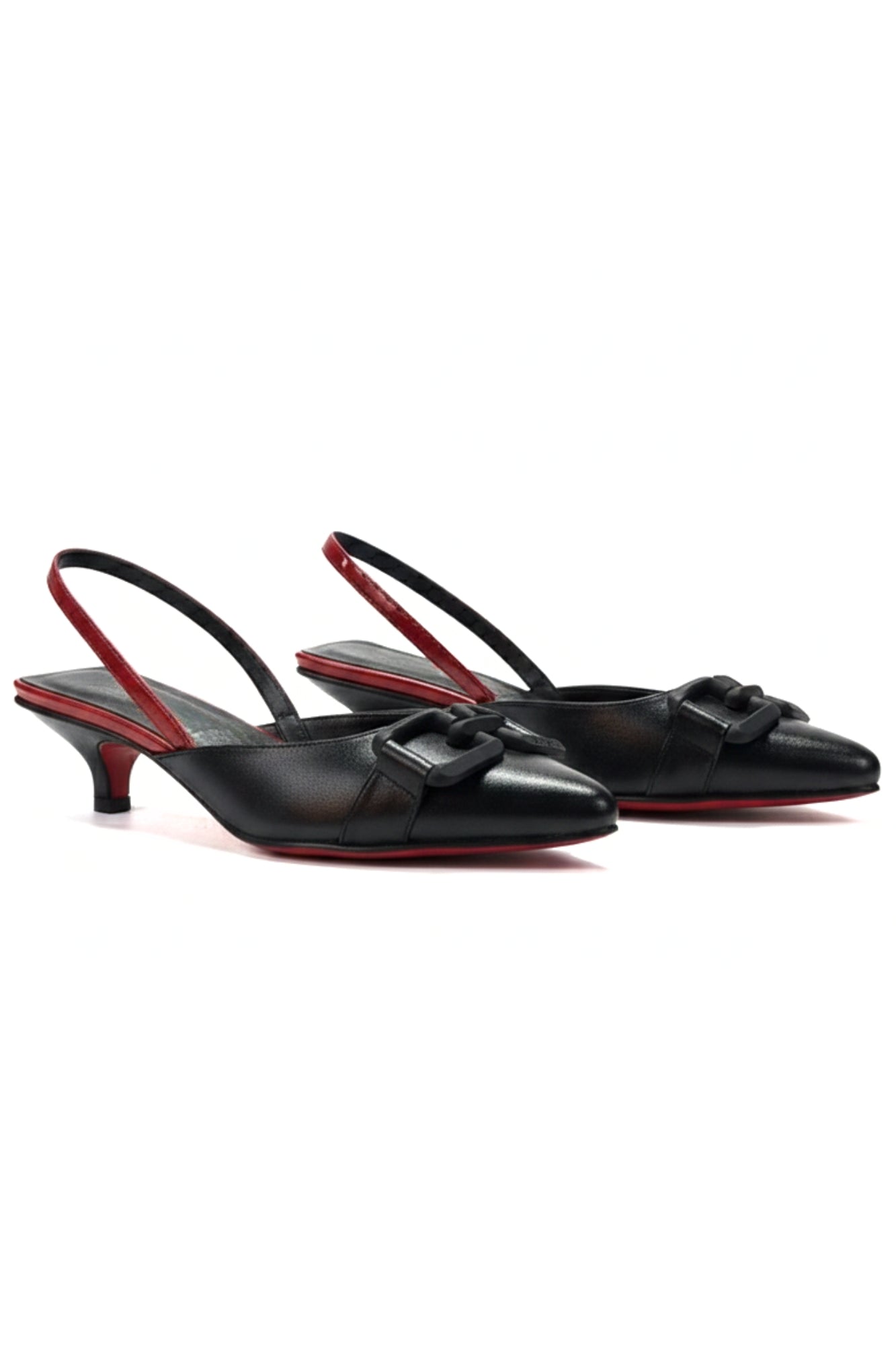 STILETTOS - BLACK & RED
