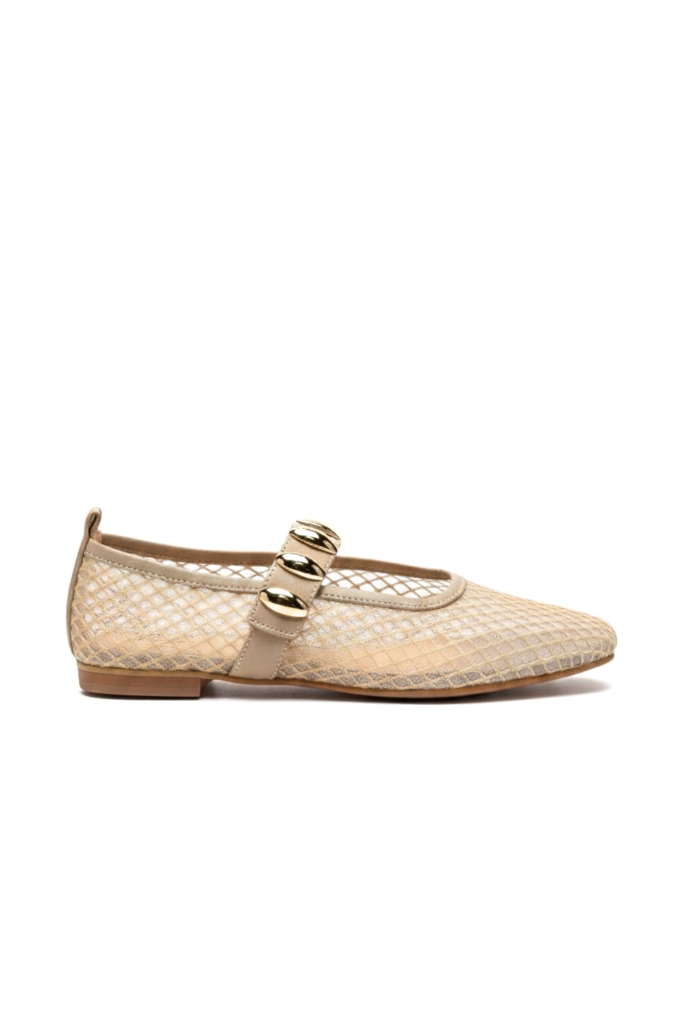 BALETA MESH FLATS - NUDE
